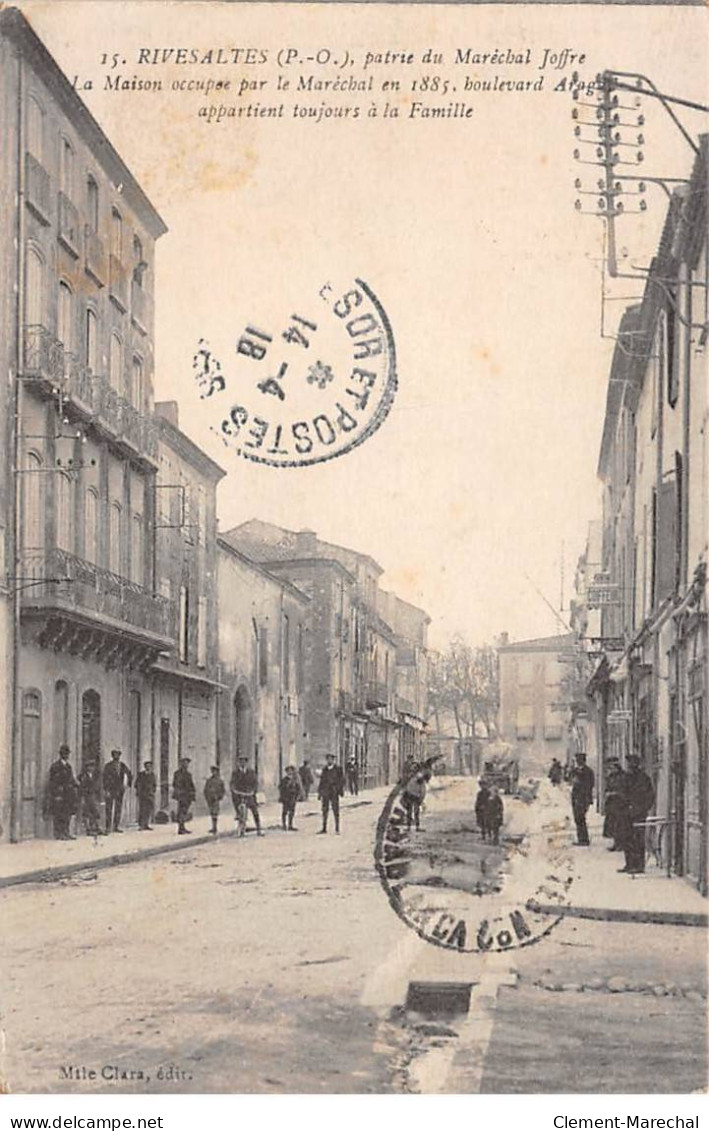 RIVESALTES - Boulevard Arago - Maison Du Maréchal Joffre - Très Bon état - Rivesaltes