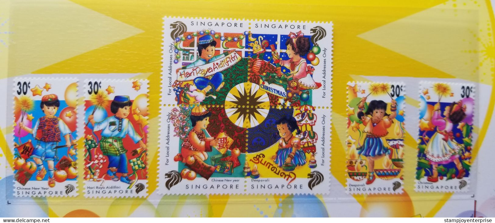 Singapore Festivals 1998 Chinese New Year Christmas Diwali Festival (presentation Pack) MNH *see Scan - Singapur (1959-...)