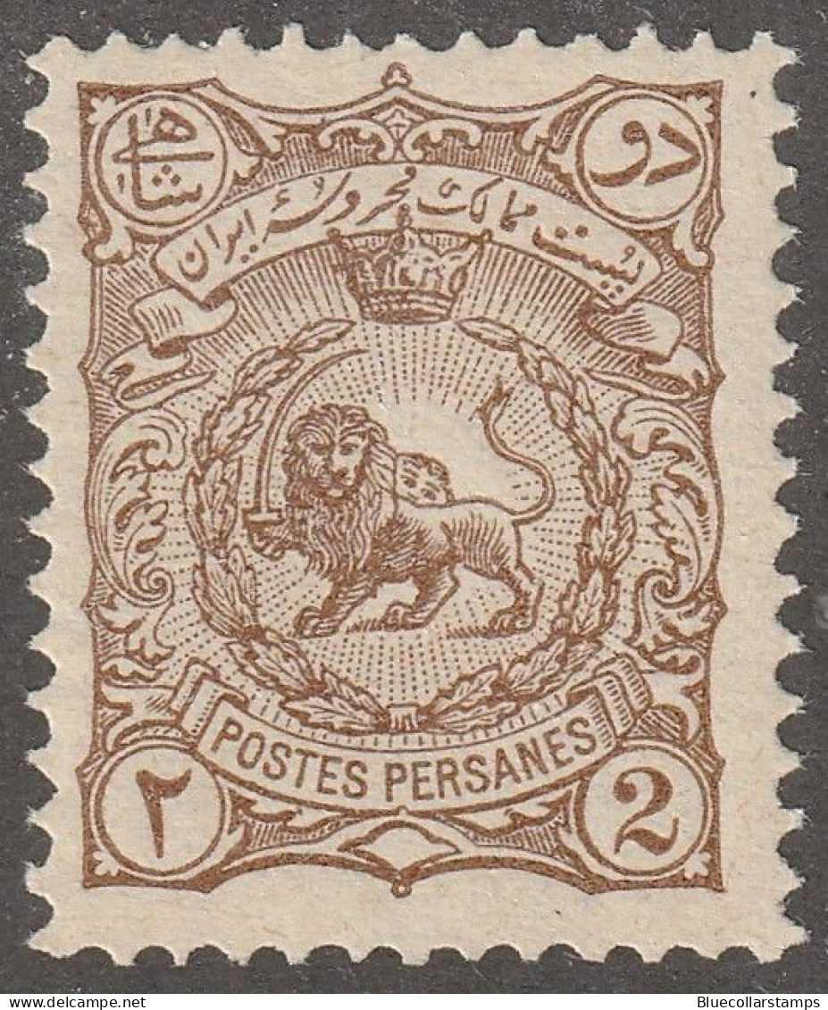 Persia, Middle East, Stamp, Scott#105, Mint, Hinged, 2ch, Brown - Iran