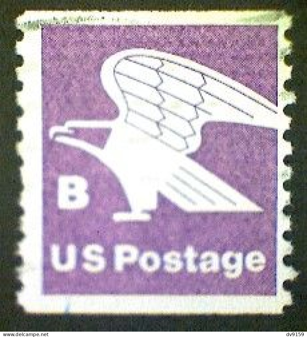 United States, Scott #1820, Used(o), 1981, Rate Change "B" Eagle , (18¢), Violet - Used Stamps