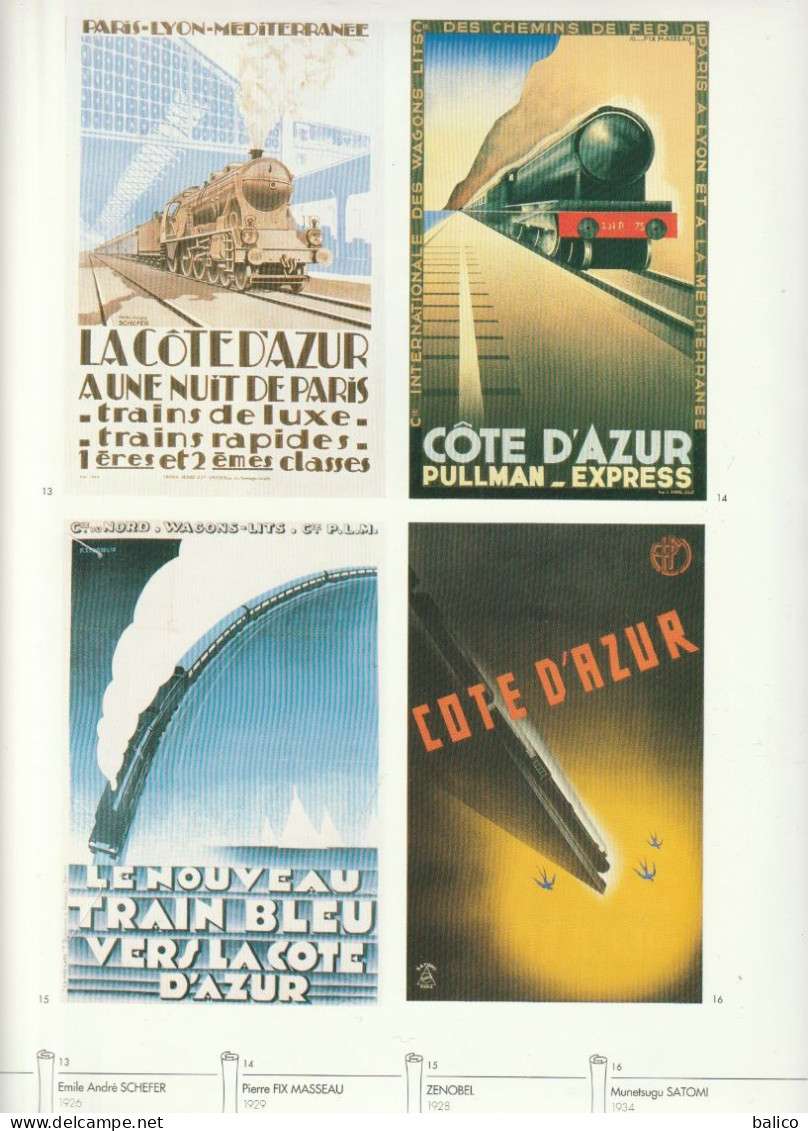 Pages Du Livre "AFFICHES D'AZUR" Alpes Maritimes  ( Recto Verso, Pages 29/30 ) Côte D'Azur - Afiches