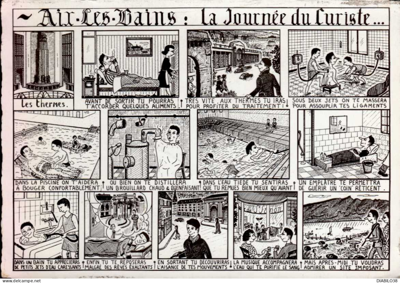 AIX-LES-BAINS       ( SAVOIE  )    LA JOURNEE DU CURISTE - Contemporain (à Partir De 1950)