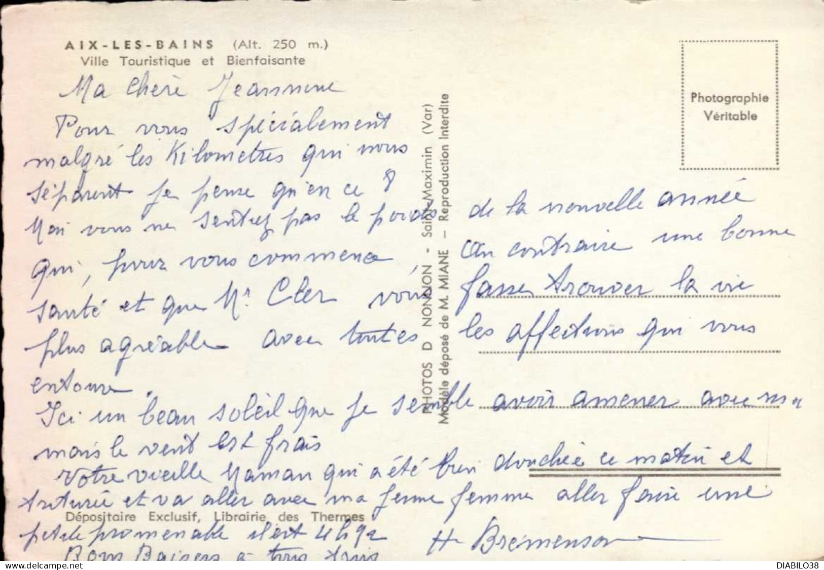 AIX-LES-BAINS       ( SAVOIE  )    LA JOURNEE DU CURISTE - Contemporain (à Partir De 1950)