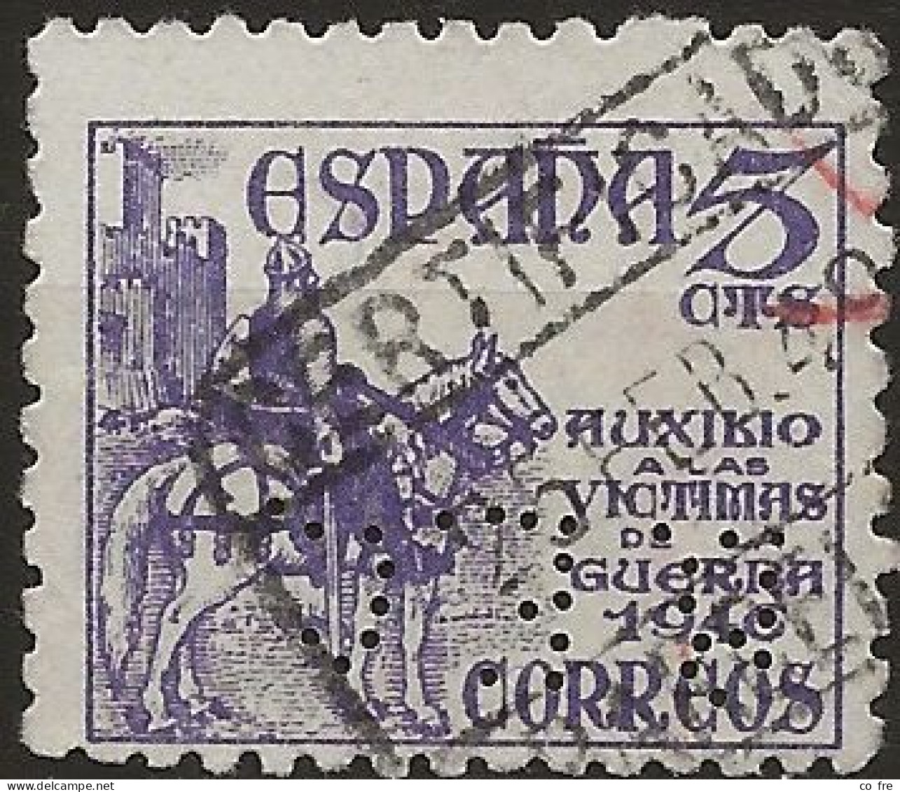 Espagne N°784 Perforré (ref.2) - Gebraucht