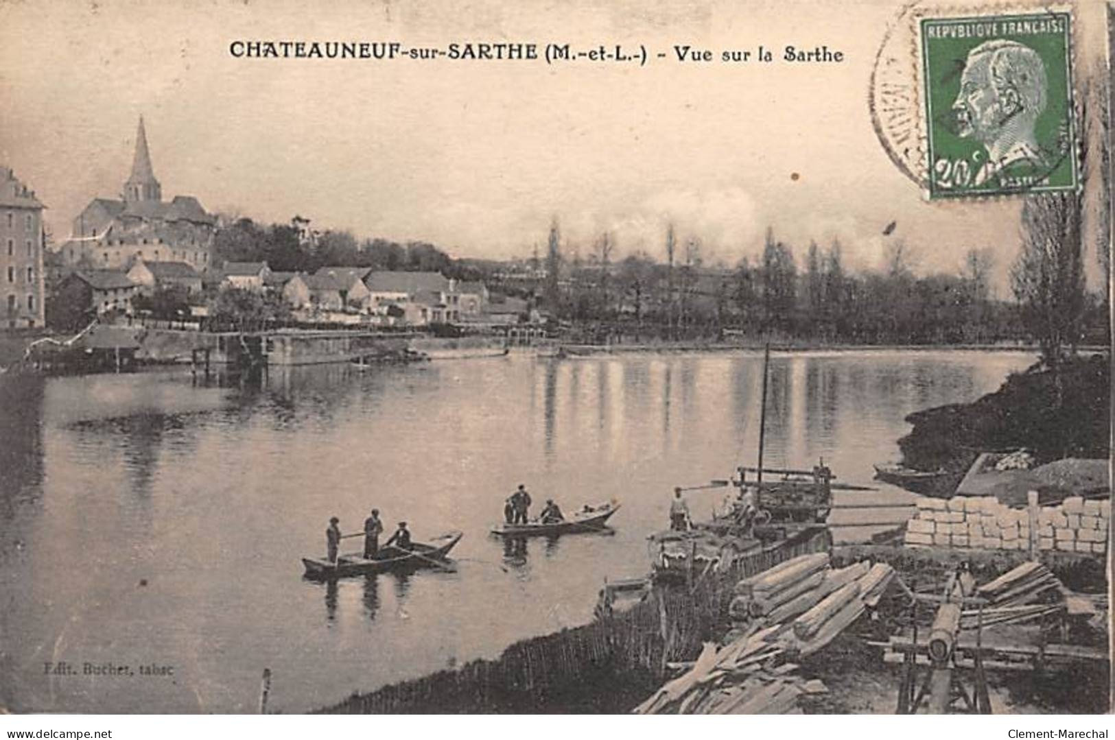 CHATEAUNEUF SUR SARTHE - Vue Sur La Sarthe - Très Bon état - Chateauneuf Sur Sarthe