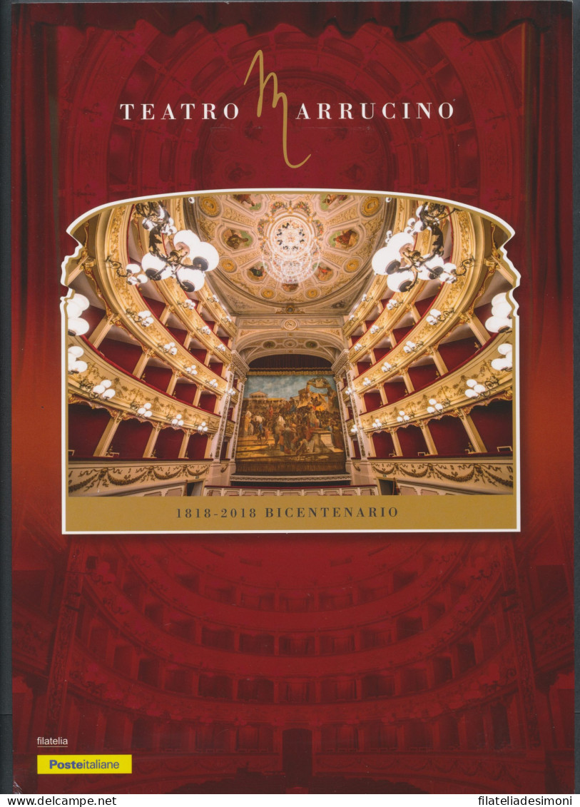 2018 Italia - Repubblica, Folder - Teatro Marrucino N. 561 - MNH** - Presentation Packs