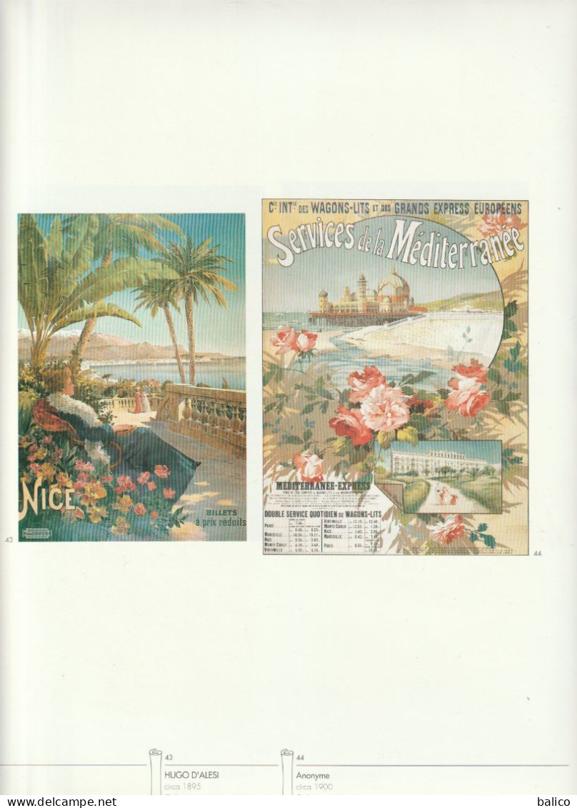 Pages Du Livre "AFFICHES D'AZUR" Alpes Maritimes  ( Recto Verso, Pages 47/48) L'Hiver à NICE - Afiches