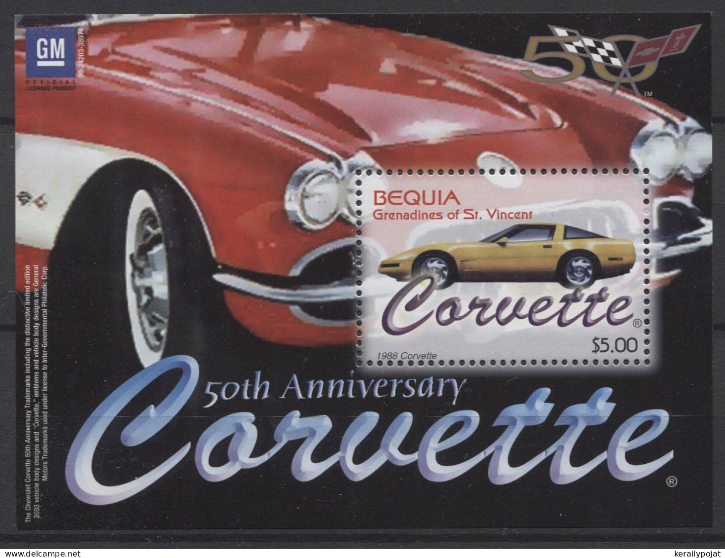 Bequia - 2003 Corvette Block MNH__(TH-25081) - St.Vincent Y Las Granadinas