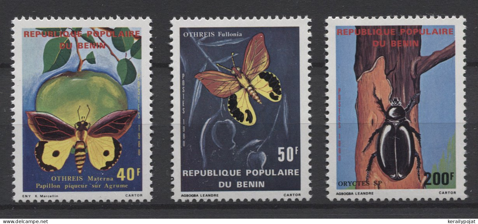 Benin - 1980 Insects MNH__(TH-24797) - Benin - Dahomey (1960-...)