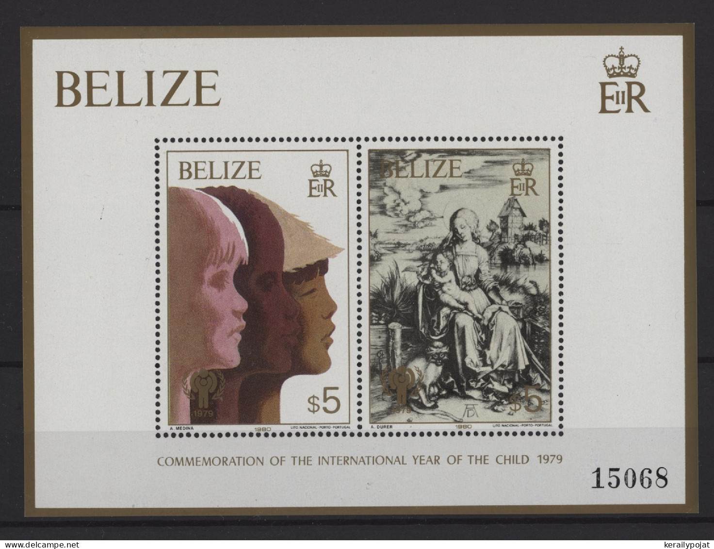 Belize - 1980 Year Of The Child (I) Block (1) MNH__(TH-25338) - Belice (1973-...)