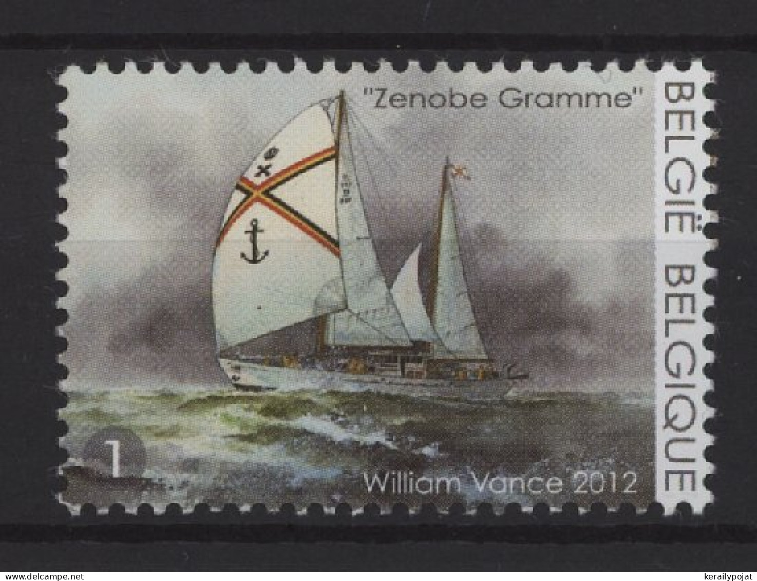 Belgium - 2012 Sailing Ship Zenobe Gramme MNH__(TH-26049) - Ungebraucht