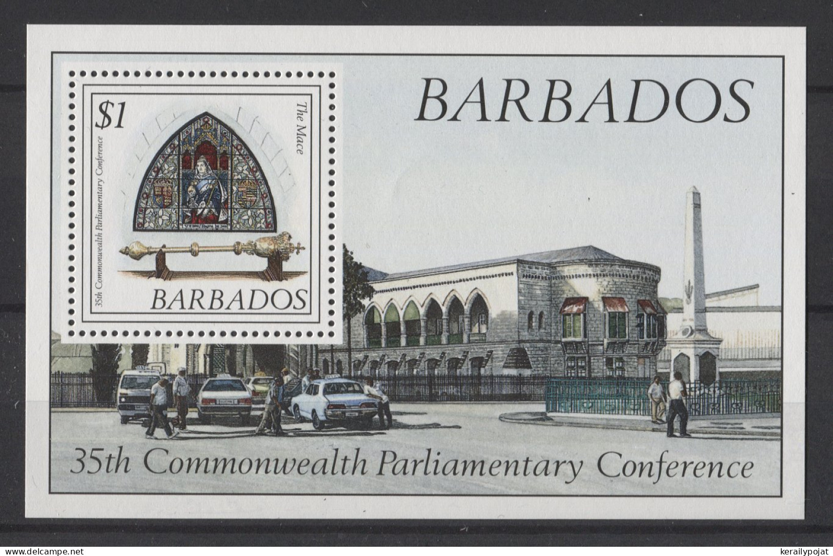 Barbados - 1989 Conference Of Commonwealth Parliamentarians Block MNH__(TH-25080) - Barbados (1966-...)