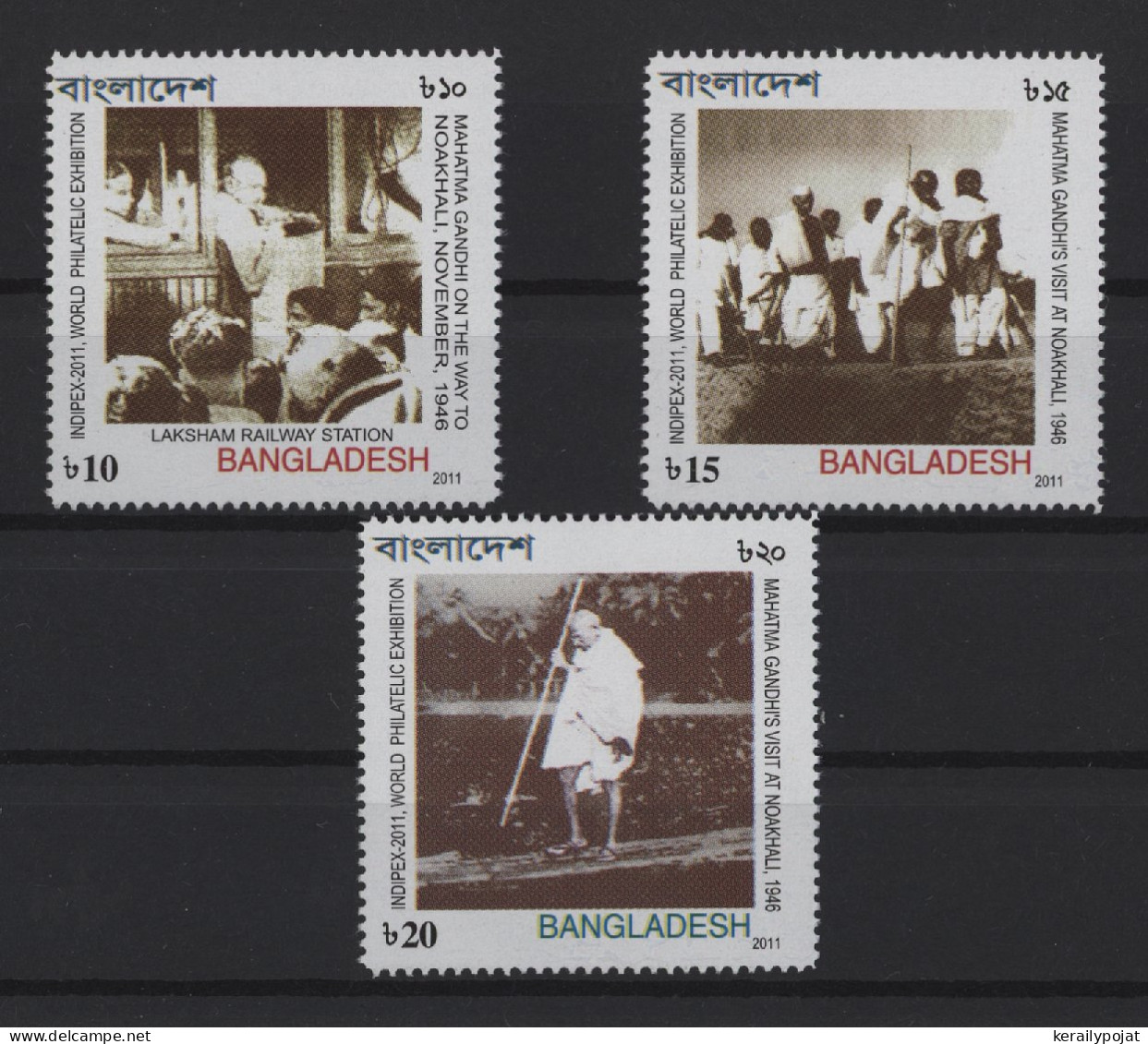 Bangladesh - 2011 Mahatma Gandhi In Noakhali MNH__(TH-25471) - Bangladesh