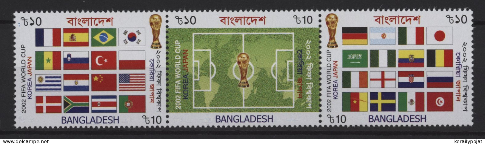 Bangladesh - 2002 Soccer World Cup Strip MNH__(TH-25428) - Bangladesh