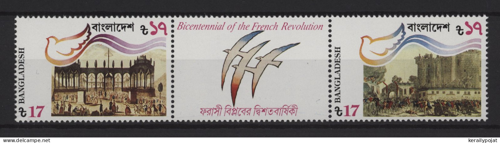 Bangladesh - 1989 French Revolution Pair MNH__(TH-25534) - Bangladesh