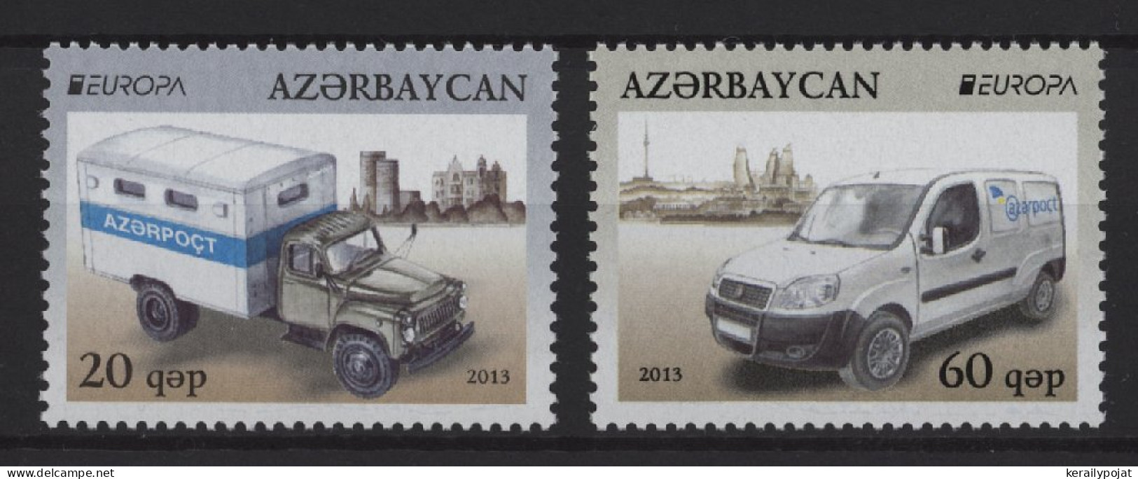 Azerbaïjan - 2013 Europe Postal Vehicles MNH__(TH-25475) - Aserbaidschan