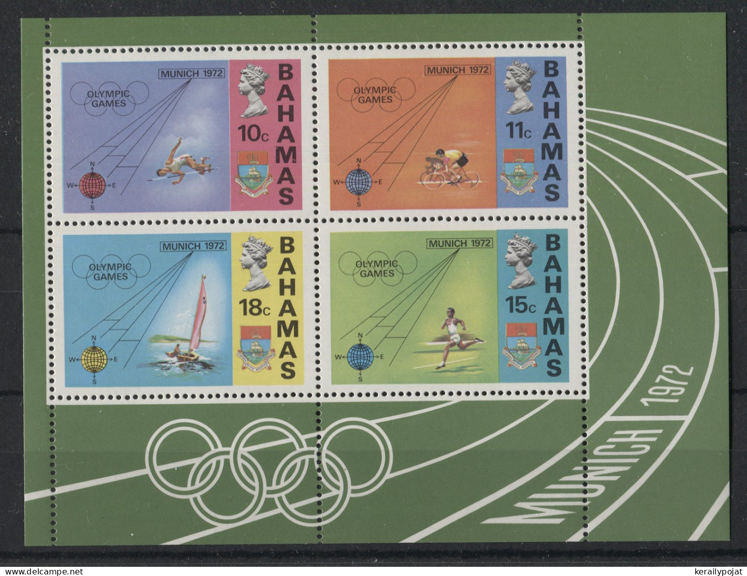 Bahamas - 1972 Munich Block MNH__(TH-23767) - Bahamas (1973-...)