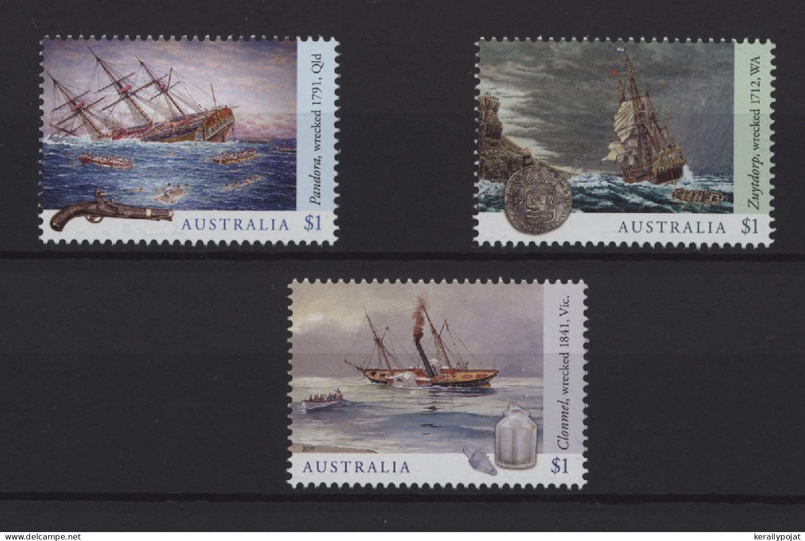 Australia - 2017 Shipwrecks MNH__(TH-25961) - Mint Stamps