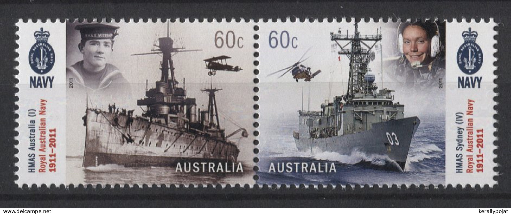 Australia - 2011 Royal Australian Navy Pair MNH__(TH-26514) - Mint Stamps