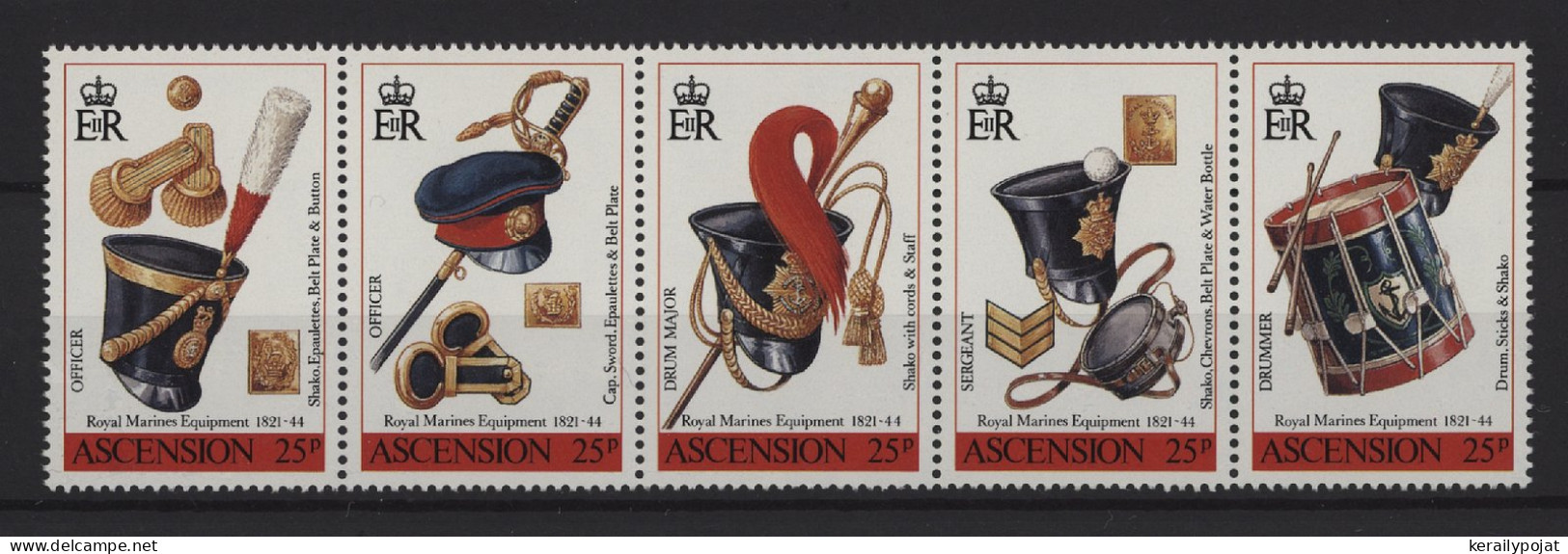 Ascension - 1991 Royal Navy Strip MNH__(TH-25195) - Ascension (Ile De L')