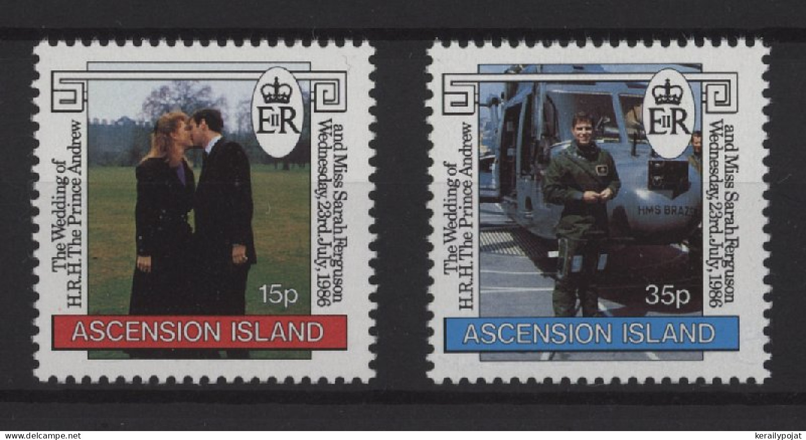 Ascension - 1986 Prince Andrew And Sarah Ferguson MNH__(TH-25207) - Ascension (Ile De L')