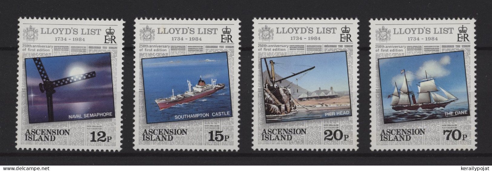 Ascension - 1984 Lloyd's List MNH__(TH-25201) - Ascension (Ile De L')