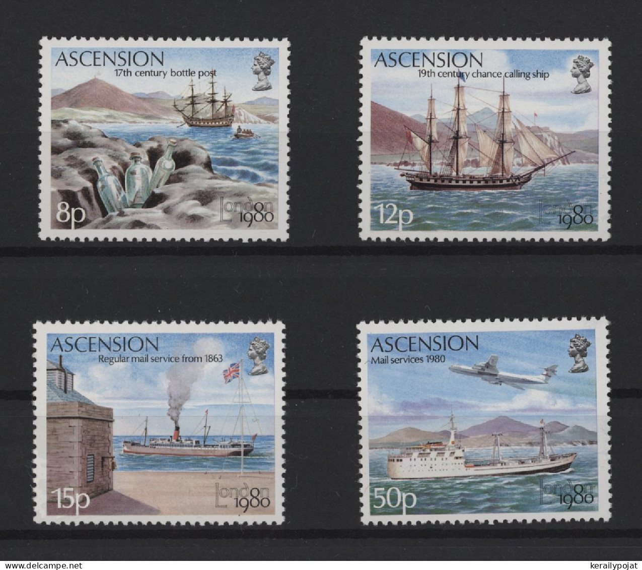 Ascension - 1980 History Of The Mail MNH__(TH-25191) - Ascension (Ile De L')