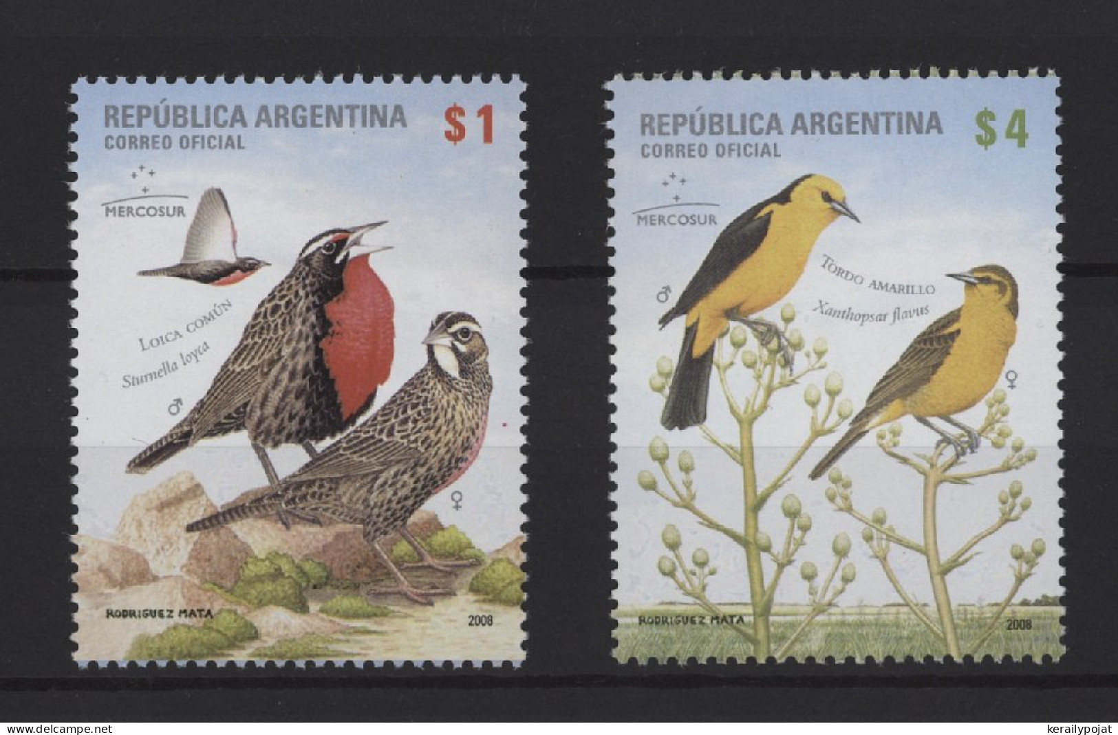 Argentina - 2008 Birds MNH__(TH-27112) - Unused Stamps