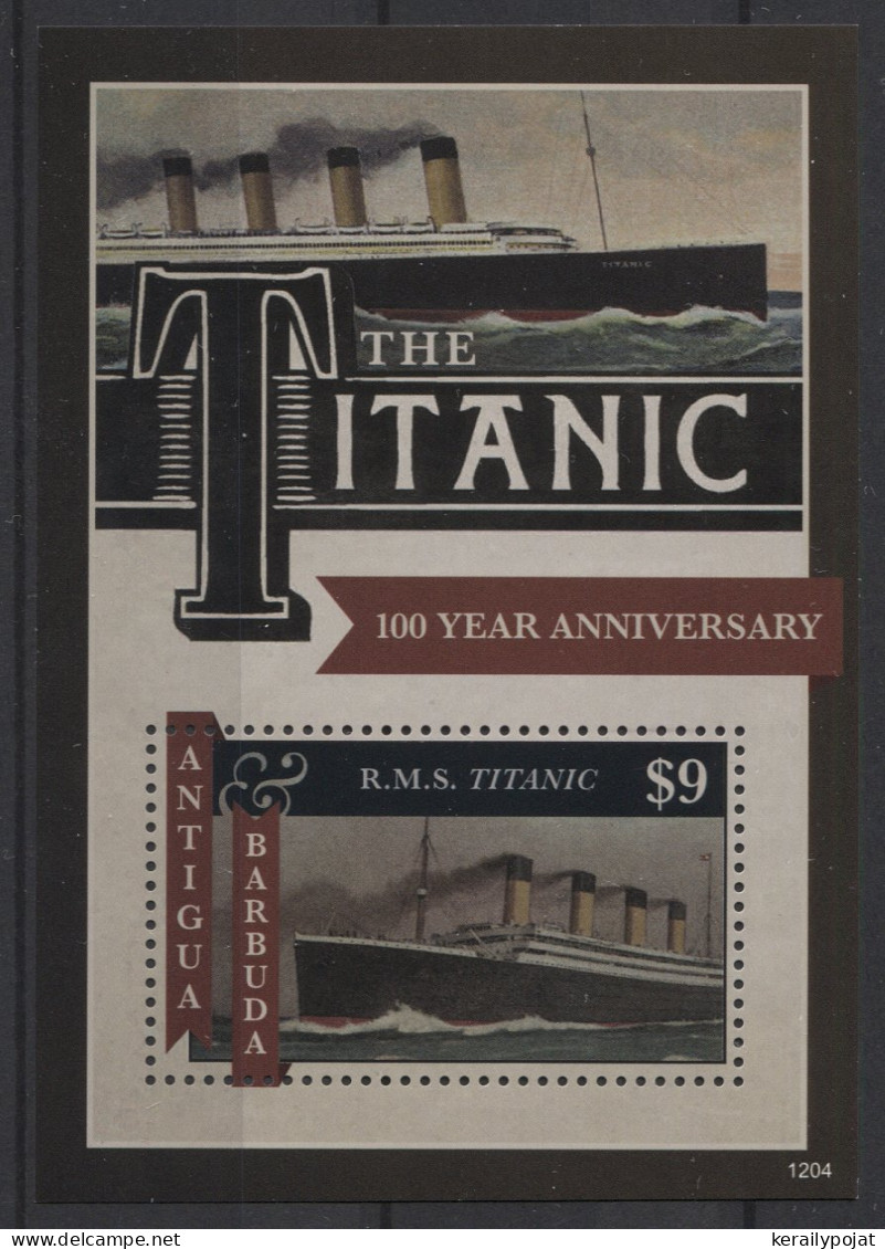 Antigua - 2012 Titanic Block MNH__(TH-26495) - Antigua And Barbuda (1981-...)
