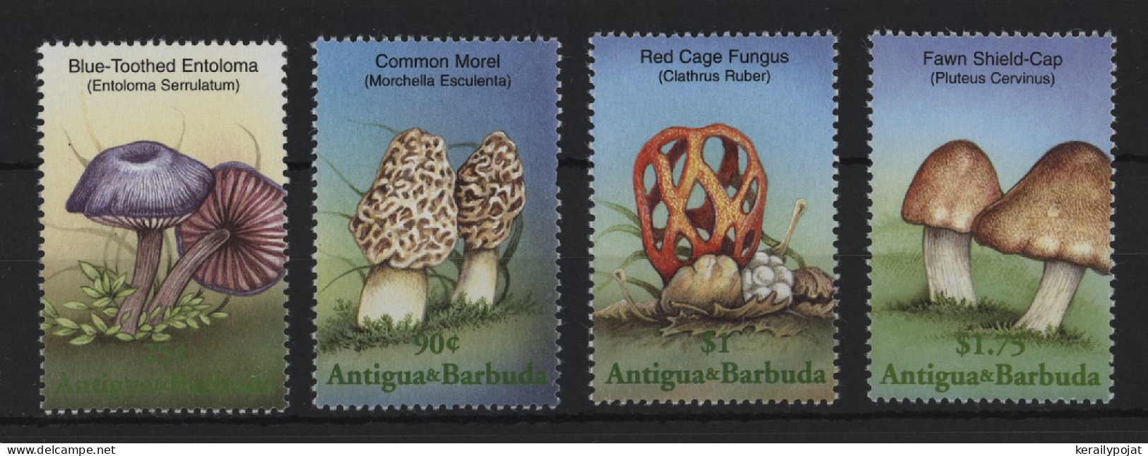 Antigua - 2001 Mushrooms MNH__(TH-24416) - Antigua And Barbuda (1981-...)