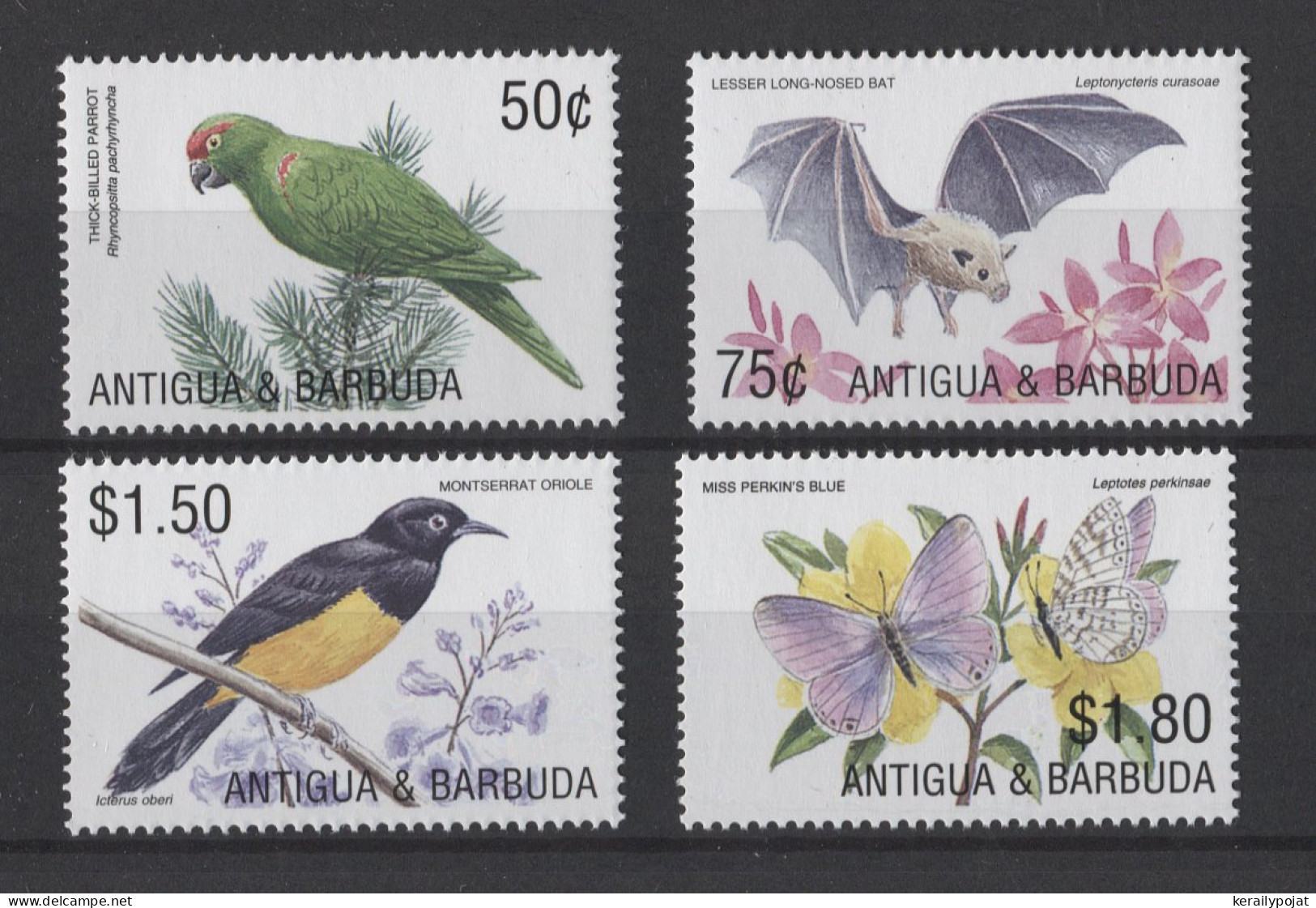 Antigua - 2002 Fauna Of The Caribbean MNH__(TH-24765) - Antigua And Barbuda (1981-...)