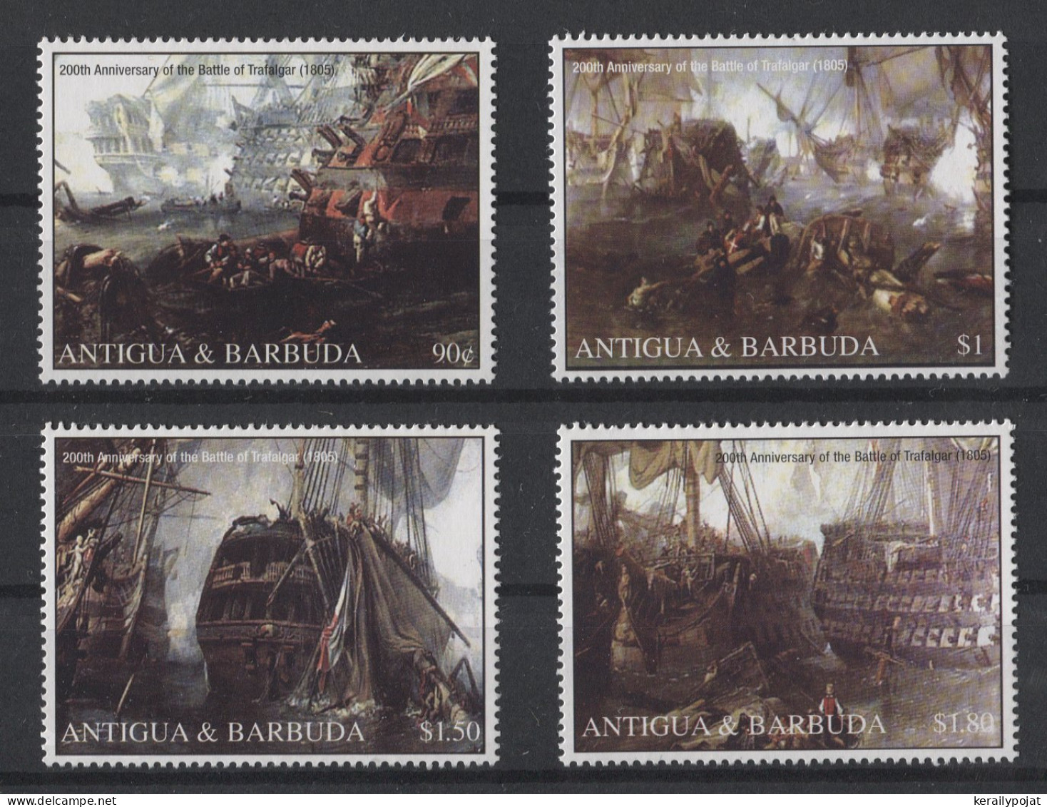 Antigua - 2005 Battle Of Trafalgar MNH__(TH-26431) - Antigua Y Barbuda (1981-...)