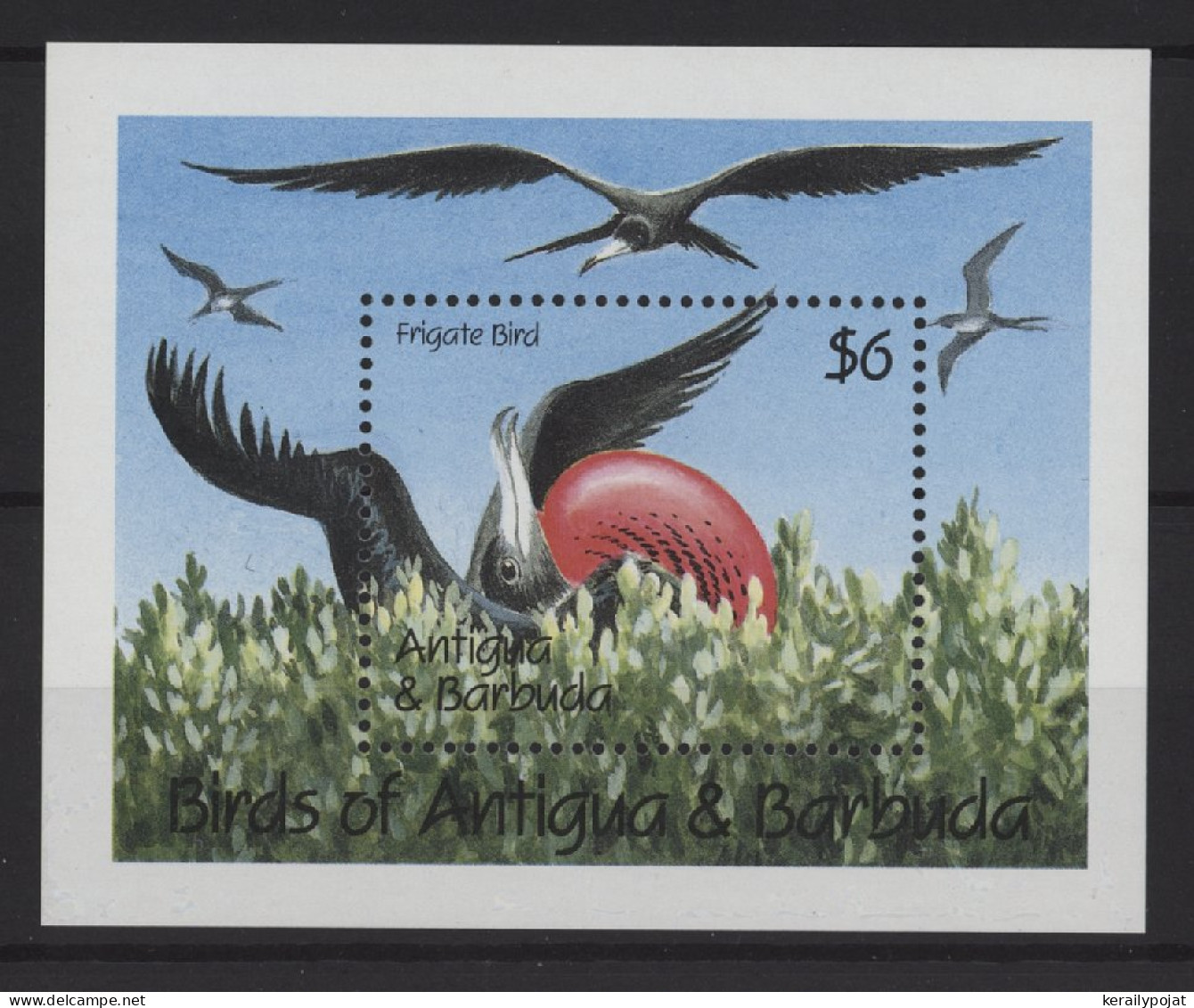 Antigua - 1990 Birds Block (2) MNH__(TH-26720) - Antigua And Barbuda (1981-...)