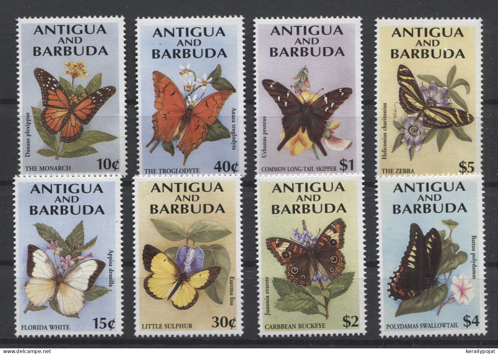 Antigua - 1994 Butterflies MNH__(TH-24762) - Antigua Y Barbuda (1981-...)