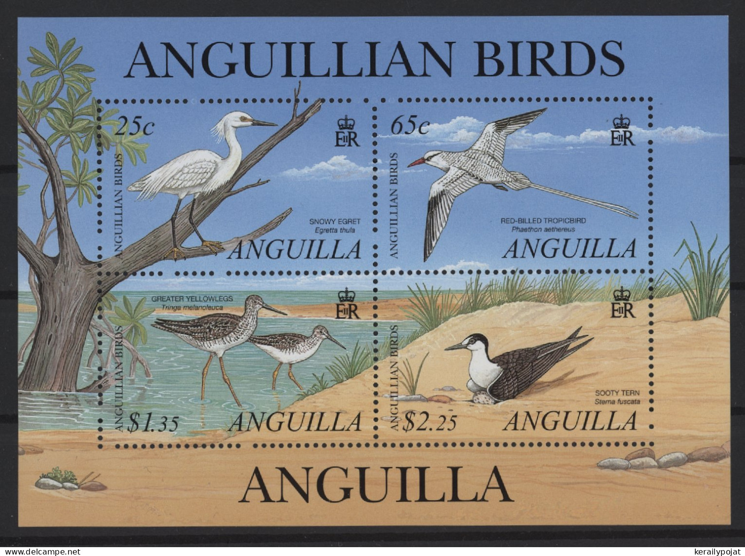 Anguilla - 2001 Native Birds Block MNH__(TH-27277) - Anguilla (1968-...)