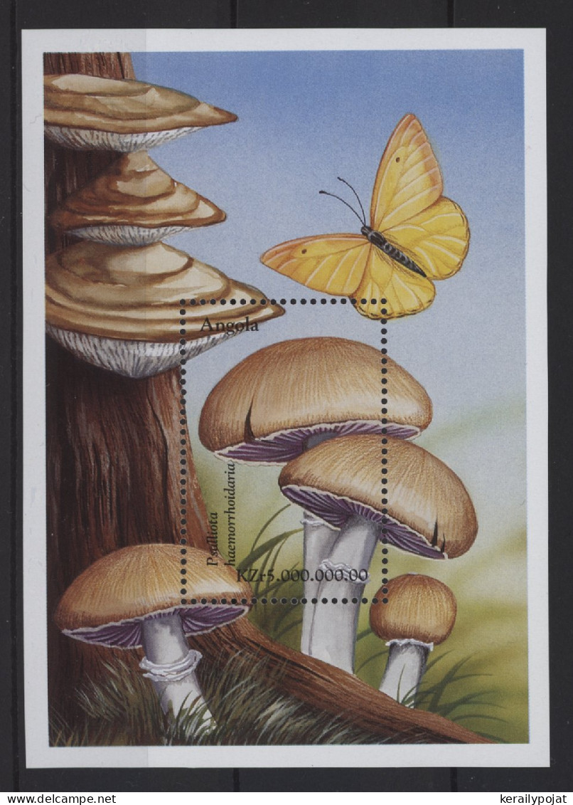 Angola - 1999 Mushrooms Block (2) MNH__(TH-26818) - Angola