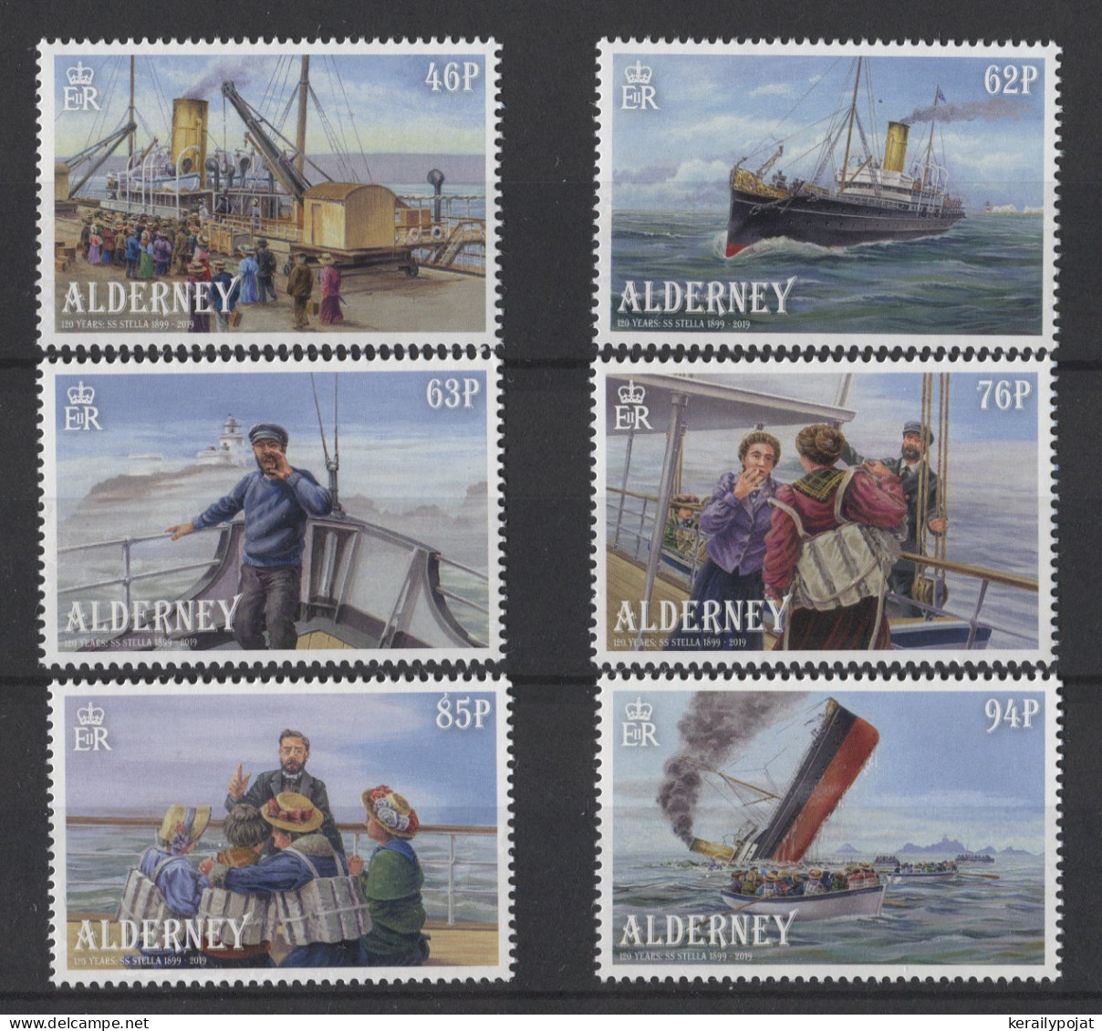 Alderney - 2019 Steamship Stella MNH__(TH-26223) - Alderney