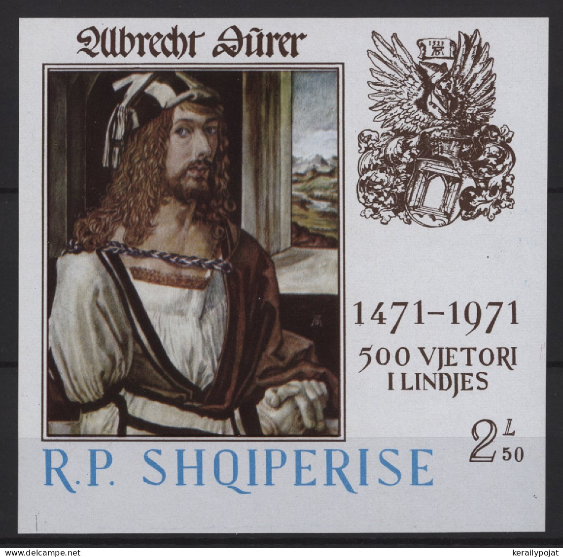 Albania - 1971 Albrecht Dürer Block MNH__(TH-26623) - Albania