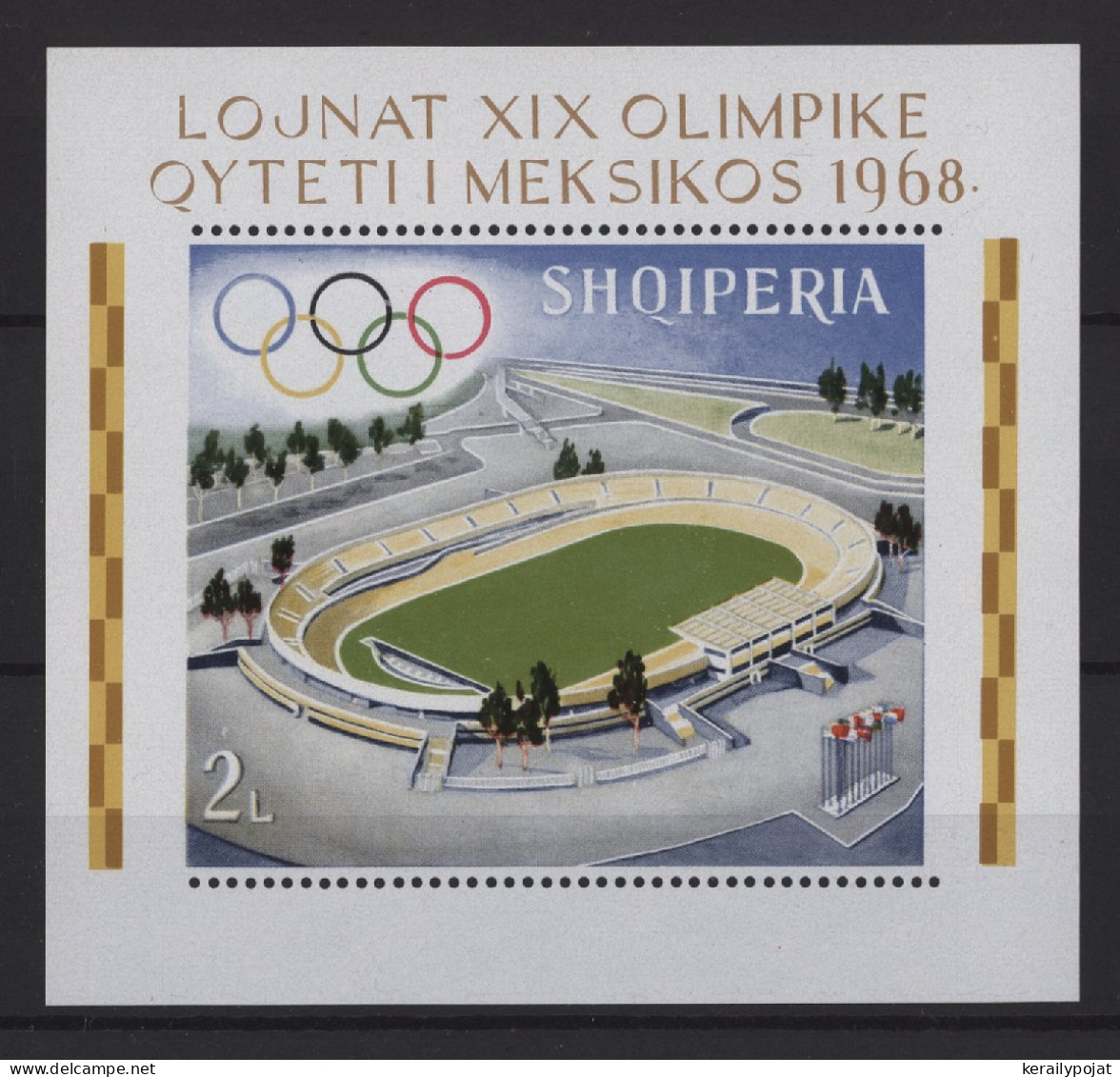 Albania - 1968 Summer Olympics Mexico Block MNH__(TH-25569) - Albania