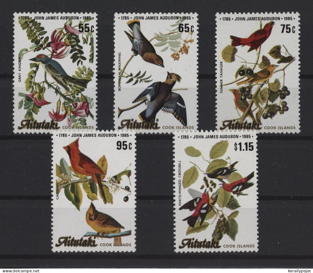 Aitutaki - 1985 John James Audubon MNH__(TH-26708) - Aitutaki