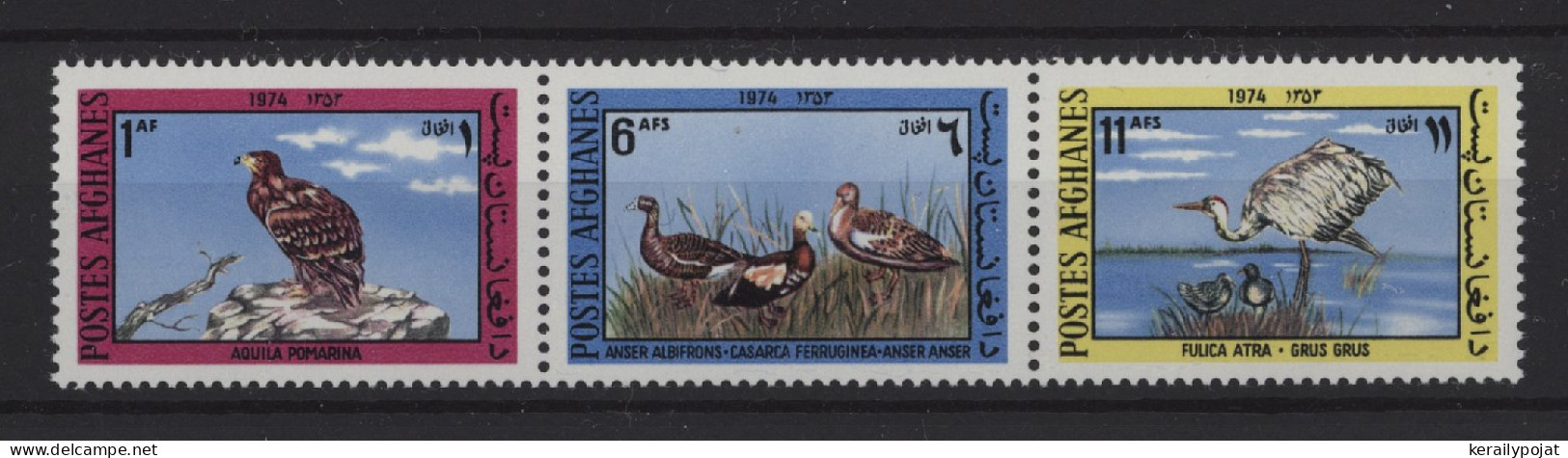 Afghanistan - 1974 Birds Strip MNH__(TH-26705) - Afghanistan