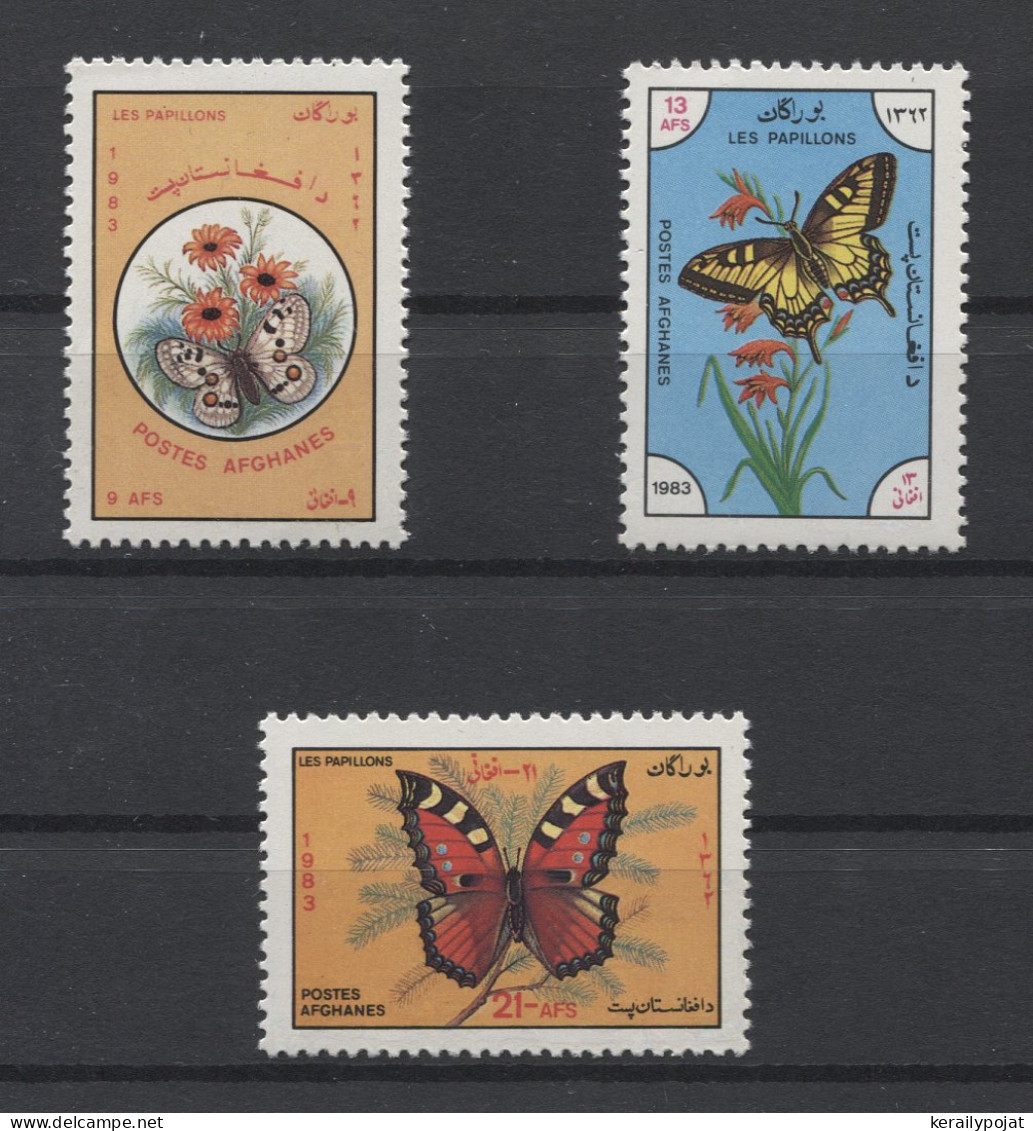 Afghanistan - 1983 Butterflies MNH__(TH-24743) - Afganistán