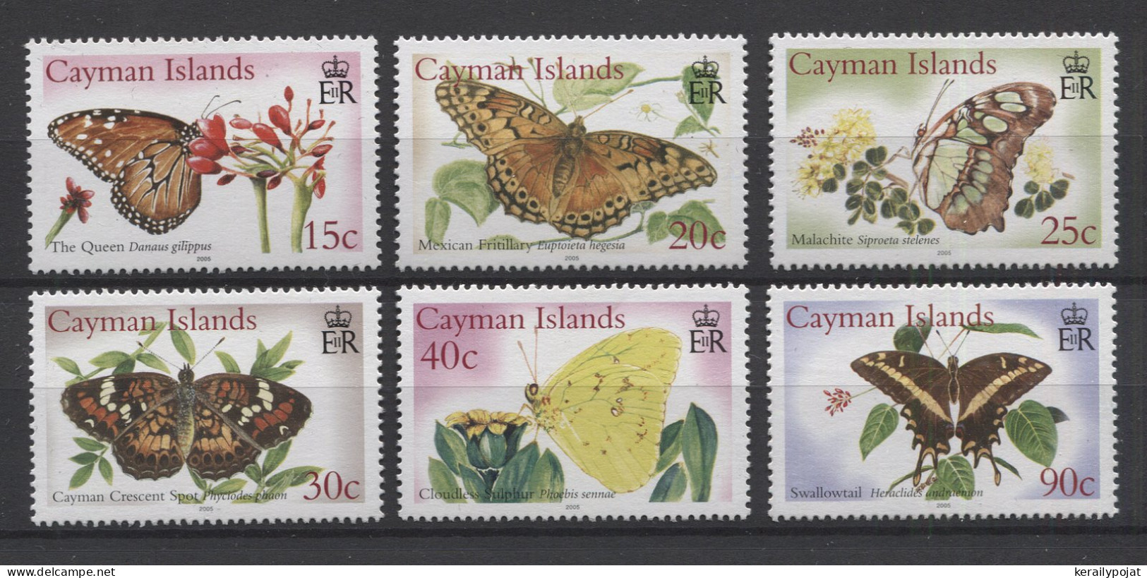 Cayman Islands - 2005 Butterflies MNH__(TH-24826) - Caimán (Islas)