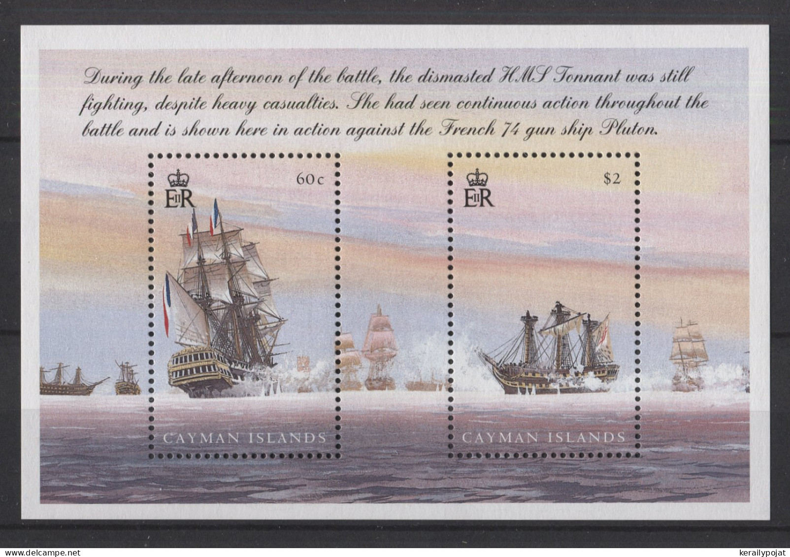 Cayman Islands - 2005 Battle Of Trafalgar Block MNH__(TH-26440) - Iles Caïmans