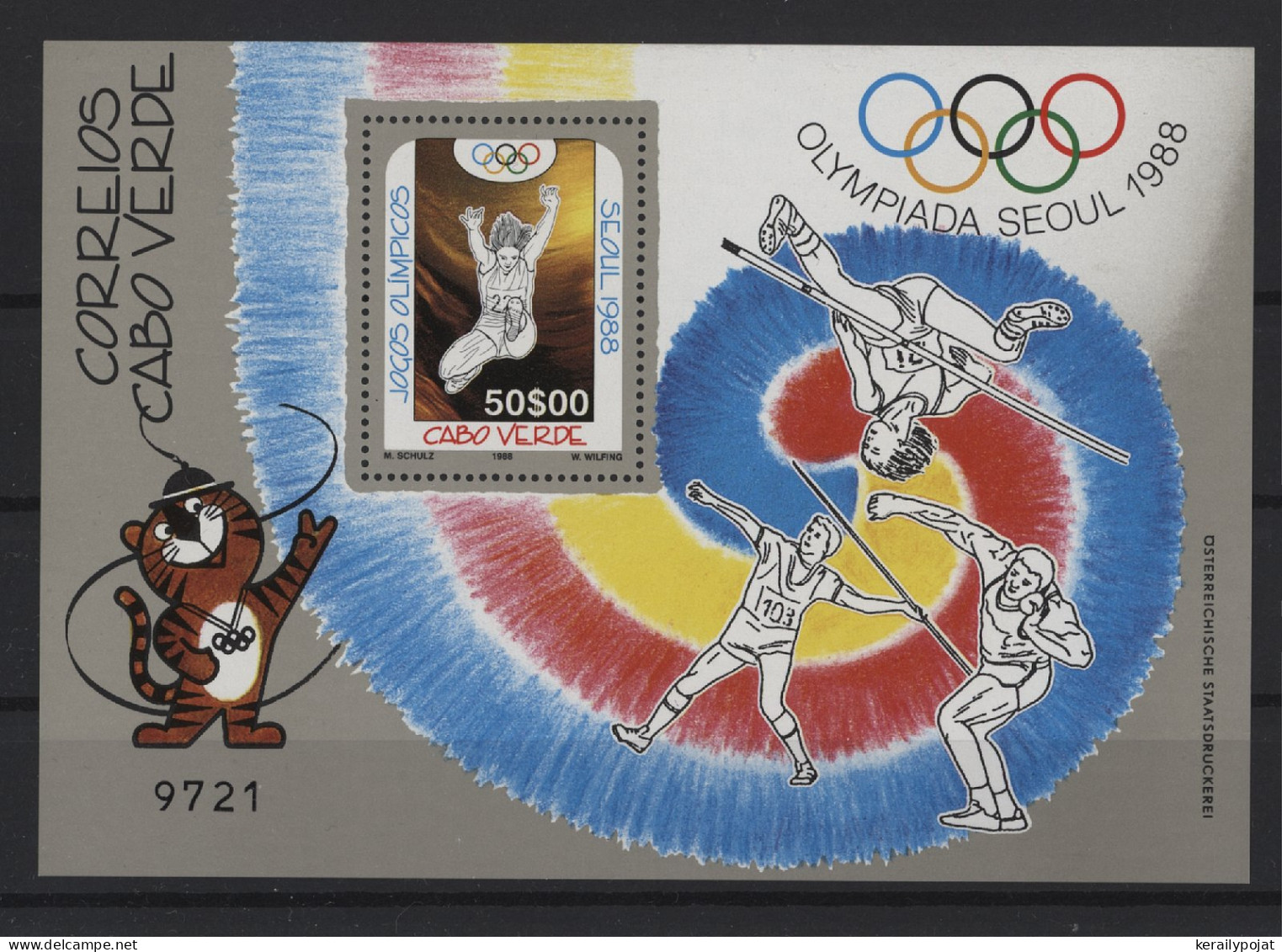 Cape Verde - 1988 Summer Olympics Seoul Block MNH__(TH-27745) - Kap Verde