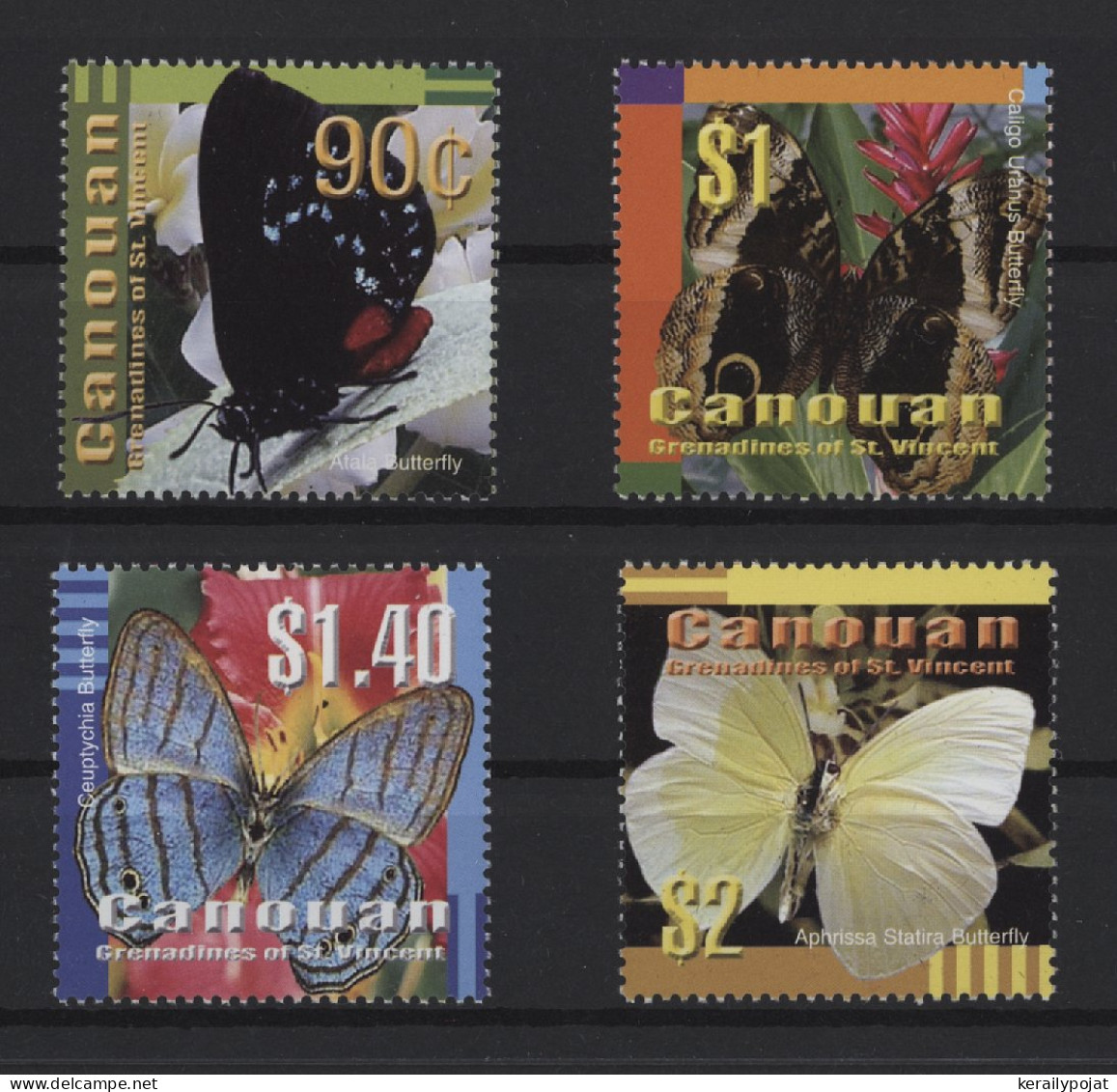 Canouan - 2003 Butterflies MNH__(TH-25130) - St.Vincent Y Las Granadinas