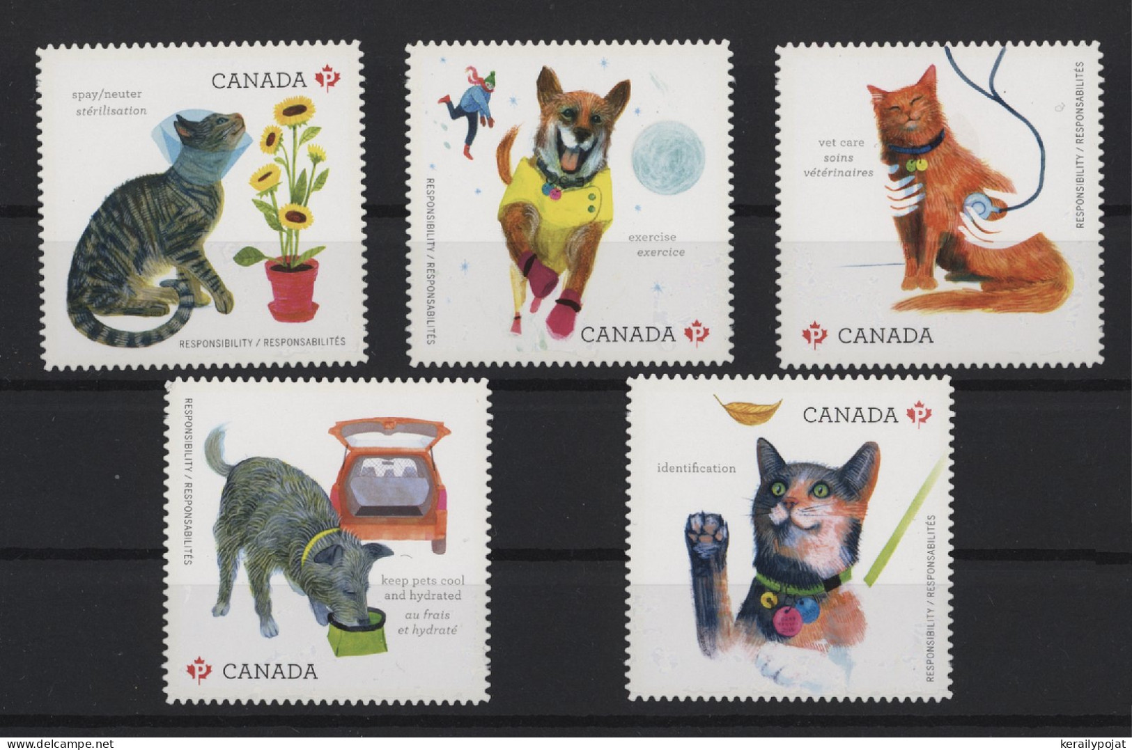 Canada - 2015 Responsibility For Pets Self-adhesive MNH__(TH-24595) - Nuevos