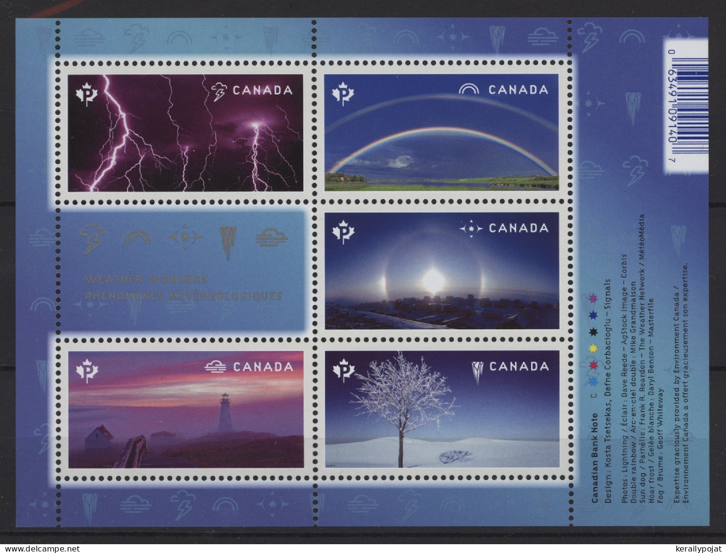 Canada - 2015 Weather Phenomena MNH__(TH-24597) - Unused Stamps