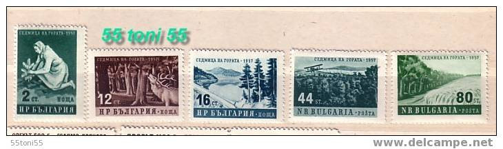 1957  Semaine De La Forêt  5v.-MNH  Bulgarie / Bulgaria - Unused Stamps