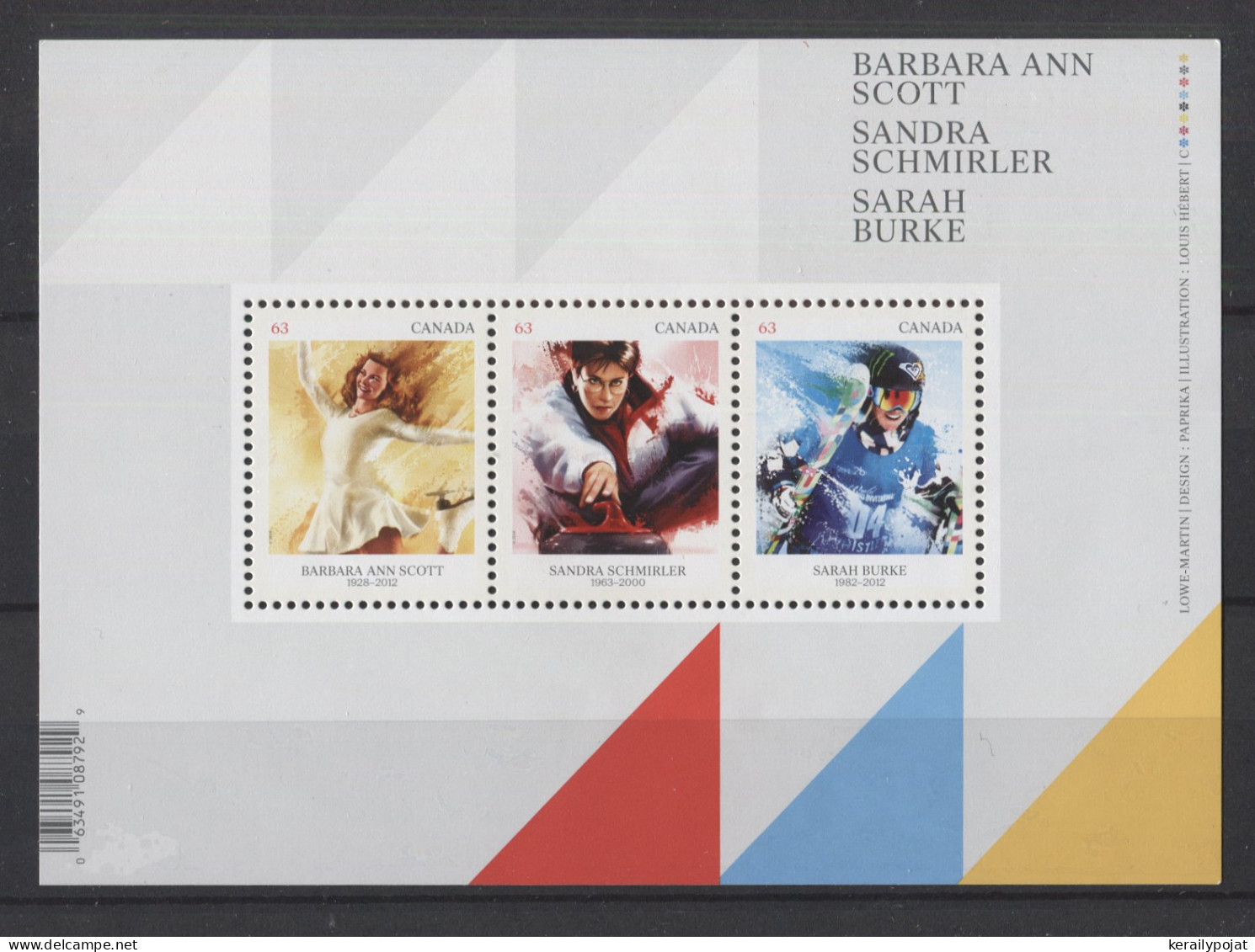 Canada - 2014 Winter Athletes Block MNH__(TH-24678) - Blocks & Sheetlets